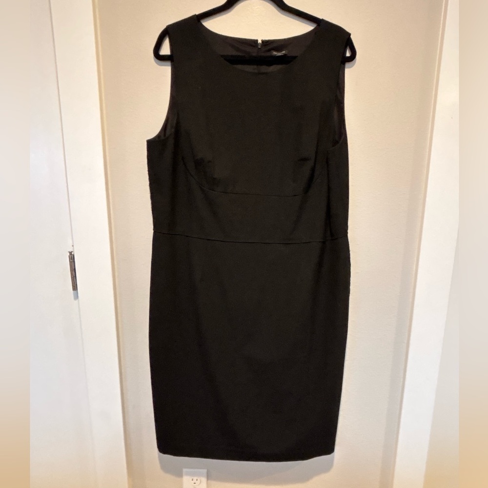 Ann Taylor Classic Black Midi Dress 18